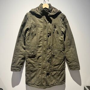 MAJORA Olive Green Women’s Trench Coat XS